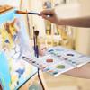 Watercolor Palette, Halobios Paint Palette with 20-Well and 5 Mixing Areas, Folding Paint Tray with Thumbhole and Paint Brush Holder, Plastic Painting Palette for Children Beginners Artists(1 Pack) view 4