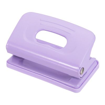 YOKIVE 2 Hole Punch Hole Paper Puncher | Metal Paper Punching Tool Great for Packaging Card Scrapbook Notebook, (Purple 1/4")