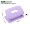 YOKIVE 2 Hole Punch Hole Paper Puncher | Metal Paper Punching Tool Great for Packaging Card Scrapbook Notebook, (Purple 1/4") view 2