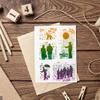 CHGCRAFT Banksy Theme Silicone Clear Stamps Cat People Background Stamp for Card Making Scrapbooking Crafting DIY Decorations Ink Stamps Seal for Album Crafts view 3