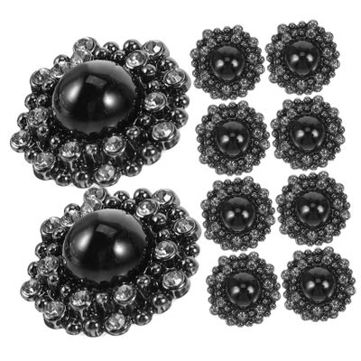 TOPPERFUN 10pcs Sewing Buttons Buttons Rhinestone Decoration for Clothing Decorative