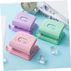 Parliky 2pcs Manual Paper Hole Puncher Punch Binder Puncher Office Supply Plastic Metal Material Compact view 4