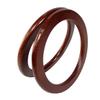 TOPPERFUN 2pcs Round Wooden Handbag Handles Durable Natural Wood Purse Circles for DIY Craft Projects Inner Diameter Smooth Surface Retro Style view 1