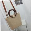 TOPPERFUN 2pcs Round Wooden Handbag Handles Durable Natural Wood Purse Circles for DIY Craft Projects Inner Diameter Smooth Surface Retro Style view 2