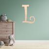 Krafty Supply (Curly) Numbers, Unfinished Wooden Numbers, Sturdy and Durable, Paintable Birch Craft Alphabet (18in Tall, 1-4in Thick, Number 5) view 4