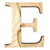 Krafty Supply (TimesRoman) Letters, Unfinished Wooden Letters, Sturdy and Durable, Paintable Birch Craft Alphabet (18in Tall, 1-4in Thick,Letter E) view 1
