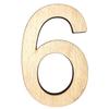 Krafty Supply (Arial) Numbers, Unfinished Wooden Numbers, Sturdy and Durable, Paintable Birch Craft Alphabet (16in Tall, 1-4in Thick, Number 6) view 1