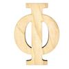 Krafty Supply (Greek) Letters, Unfinished Wooden Letters, Sturdy and Durable, Paintable Birch Craft Alphabet (14in Tall, 1-4in Thick, Phi ) view 1