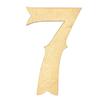 Krafty Supply (Railway) Numbers, Unfinished Wooden Numbers, Sturdy and Durable, Paintable MDF Craft Alphabet (16in Tall, 1-8in Thick, Number 7) view 1