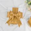 Rilisili Old Gold Satin Ribbon 3 Inch 15 Yards Double Faced Polyester Satin Ribbons for Gift Wrapping DIY Crafts Weddings Invitations Flower Bouquet Bow Making Home Decor Sewing view 4