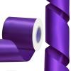 Rilisili Purple Satin Ribbon 3 Inch 15 Yards Double Faced Polyester Satin Ribbons for Gift Wrapping DIY Crafts Weddings Invitations Flower Bouquet Bow Making Home Decor Sewing view 3