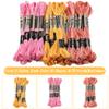 GORGECRAFT 30 Skeins Embroidery Thread Kit 240m Polyester Embroidery Floss 3 Colors 6-Ply Cross Stitch Threads Segment Dyed Gradient Color with 14Pcs Plastic Thread Winding Boards for DIY Art Craft view 2