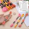 GORGECRAFT 30 Skeins Embroidery Thread Kit 240m Polyester Embroidery Floss 3 Colors 6-Ply Cross Stitch Threads Segment Dyed Gradient Color with 14Pcs Plastic Thread Winding Boards for DIY Art Craft view 3