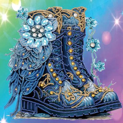 Tontut Shoe Diamond Art Painting Kits, 5D Special Shape Beginner Crystal Diamond Art Painting for Home Wall Decor Gift 1212 inch