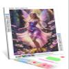 TUTUMAY21 Christmas Gift Beautiful Elf Fairy Girl with Pink Wings in Forest Diamond Painting Kit Diamond Art DIY Full Round Gemstone Art, Room Wall Decoration for New Year Valentine's Day 12x16 inch view 1