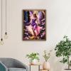 TUTUMAY21 Christmas Gift Beautiful Elf Fairy Girl with Pink Wings in Forest Diamond Painting Kit Diamond Art DIY Full Round Gemstone Art, Room Wall Decoration for New Year Valentine's Day 12x16 inch view 3