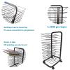 THEGA Art Drying Rack for Classroom - Mobile Paint Drying Rack, Keep Artwork Protected While Drying, Metal Power Coated Design Artwork Storage Display Rack, Space Saving Rack, 15 floors view 3