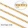 Jabogrii 16.4 Feet Gold Chain for Jewelry Making Stainless Steel Jewelry Making Chains Curb Cuban DIY Necklace Bracelet Flat Chain Findings view 4