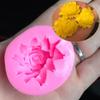 ihreesy Flowers Silicone Molds,Cake Chocolate Mold 3D Fondant Silicone Molds Soap Candle Making Silicone Mould DIY Chocolate Cupcake Projects,Rose #2 view 3