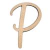 Krafty Supply (CountryKitchen) Letters, Unfinished Wooden Letters, Sturdy and Durable, Paintable MDF Craft Alphabet (20in Tall, 1-8in Thick,Letter P) view 1