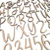 Krafty Supply (CountryKitchen) Letters, Unfinished Wooden Letters, Sturdy and Durable, Paintable MDF Craft Alphabet (20in Tall, 1-8in Thick,Letter P) view 4