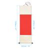 PATIKIL 47x16 Inch Xuan Paper Scrolls, Silk Half Raw Ripe Blank Hanging Xuan Paper Chinese Calligraphy Practice Roll for Art Painting Home Decor, Red view 2