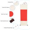 PATIKIL 47x16 Inch Xuan Paper Scrolls, Silk Half Raw Ripe Blank Hanging Xuan Paper Chinese Calligraphy Practice Roll for Art Painting Home Decor, Red view 3