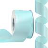 Rilisili Light Blue Satin Ribbon 2 Inch 25 Yards Double Faced Polyester Satin Ribbons for Gift Wrapping DIY Crafts Weddings Invitations Flower Bouquet Bow Making Home Decor Sewing view 1