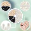 arricraft 80 Pcs Tear Drop Pearl Beads, 2 Sizes Black and White Pearlized Luster Satin Loose Beads Plastic Pearl Beads Water Drop Imitation Pearl Beads for Necklace Bracelet Jewelry Making view 3
