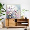 PRASIO Butterfly Diamond Art Kits for Adults Beginners, Flowers Diamond Painting Kits for Adults, DIY 5D Round Full Drill Gem Art Diamond Dots for Adults for Gift Home Decor 12x12 inch view 2