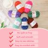 200g Soft Chenille Yarn Blanket Yarn,Yarn for Crafts,Yarn for Crocheting,Fancy Yarn for Crochet,Crochet Yarn for Sweater/Hat/Blankets/DIY Craft(Black) view 3