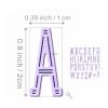 XMZZMX 26 Uppercase Letters Thin Lines Metal Cutting Dies for Card Making, Paper Embossing Die Cuts Kit Templates, Storage Pockets Supplies, Photo Frame Album DIY Scrapbooking Stencils Sets, XMZ-76-A view 2