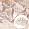 MaiMaiSuan 60 Wide Champagne Polka Dot Satin Jacquard Fabric by The Yard Soft Shiny Silky Satin Fabric for Sewing, DIY Crafts, Costumes,Decoration,Bridal Dress,5 Yards view 4