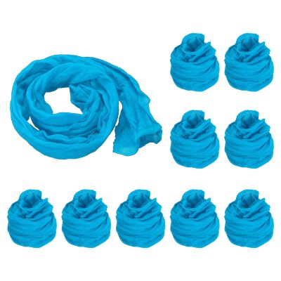 PATIKIL Nylon Stockings DIY Flower, 10Pcs Stocking Flower Fabric Material Tensile Silk Stocking Flowers for DIY Flower Making Wedding Crafts Home Decoration, Sky Blue