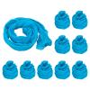 PATIKIL Nylon Stockings DIY Flower, 10Pcs Stocking Flower Fabric Material Tensile Silk Stocking Flowers for DIY Flower Making Wedding Crafts Home Decoration, Sky Blue view 1