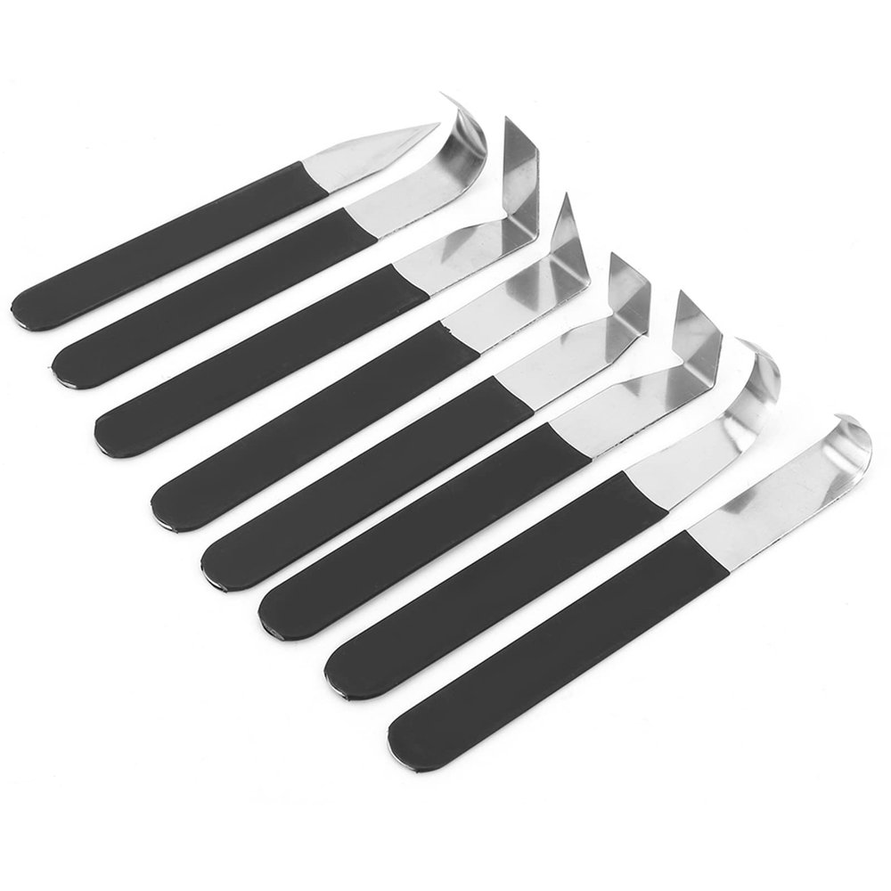 8Pcs Sculpting Tool Set Metal Head Sculpture Tools Accessory, Kit Porie Lererktyg Lererktyg Includes Different Size and Shape, Lererktyg, Keramiek Gereedschap, Trimming Tool for Carving,