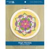 LEISURE ARTS Punch Needle Kit, Magic Mandala, Adults Beginner Embroidery Kit view 1