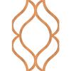 7 3/8" W x 11" H x 1/4" T Extra Small Villarreal Decorative Fretwork Wood Wall Panels, Cherry view 4