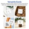 Avery Printable Square Cards, Sure Feed Technology, 2" x 2", Matte White Cardstock, Print-to-the-Edge, Laser/Inkjet Cards, 120 Total view 2