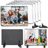 8 Pack Sublimation Slate Blanks, 7.7 x 5.7 Inch Rectangle Blank Slate Picture Frame Heat Transfer Rock Photo Slate, Custom Stone Slate for Unique DIY Gifts and Decorations by KUKLIPJIM view 1