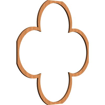 23 3/8"W x 23 3/8"H x 3/8"T Large Woodall Decorative Fretwork Wood Wall Panels, Cherry
