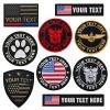 Customized Tactical Name Embroidered Patch, US Flag Patch with Your Text,Military and Tactical Accessories for Apparel - Backpacks - Hats, Hook and Loop/Iron on(100PCS-US Flag 3"X2"Army Green) view 1