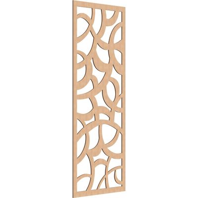 33 3/8"W x 84 3/8"H x 1/4"T Rochester Decorative Fretwork Wood Wall Panels, Hickory