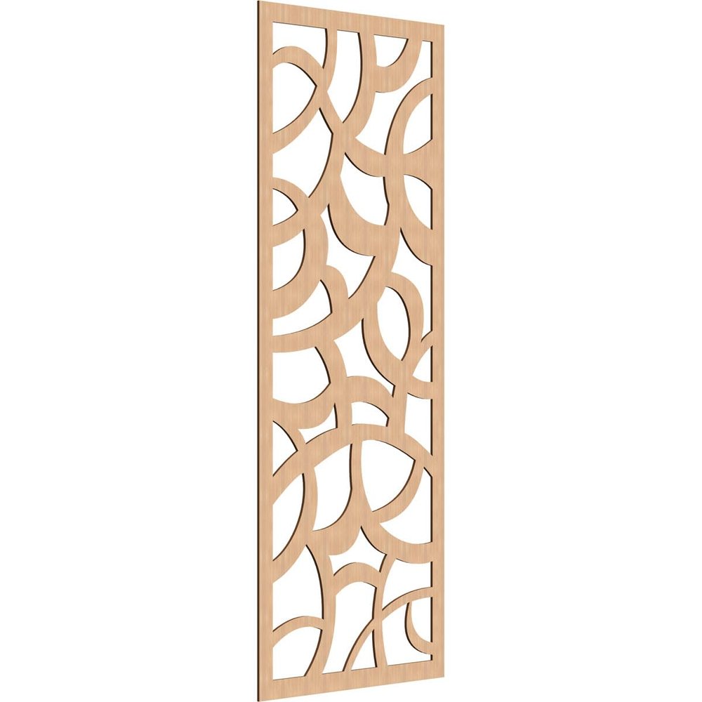 33 3/8"W x 84 3/8"H x 1/4"T Rochester Decorative Fretwork Wood Wall Panels, Hickory