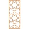 35 3/8" W x 89 3/8" H x 1/4" T Southgate Decorative Fretwork Wood Wall Panels, Hickory view 2