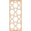 35 3/8" W x 89 3/8" H x 1/4" T Southgate Decorative Fretwork Wood Wall Panels, Hickory view 4