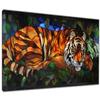 Tiger Diamond Painting Kits, Full Round Drill Diamond Art Kits for Adults, Glass Diamond Dots Gem Art Embroidery Art Kit, Diamond Painting Accessories Kits for Wall Art Home Decor Gifts 20x44in I-1 view 1