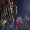 Diamond Painting Kits for Adults, 5D DIY Tiger Diamond Art Kits, Diamond Art Flowers Paint by Numbers Kit for Adult, Full Drill Crystal Gem Art Embroidery Kit for Home Wall Decor and Gifts 16x36in E-4 view 2