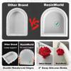 RESINWORLD 8'' Arch Mold, 3'' Deep Silicone Mold, Sturdy Large Molds for Bouquet Preservation, Shiny Resin Molds for Home Wedding Decor view 3