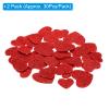 PATIKIL Foam Stickers, 60Pcs EVA Self Adhesive Glitters Foam Shape Sticker Craft Supplies for Scrapbook Card DIY Making Home Decor, Red Heart view 2